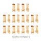 RJX 50 Pairs 3.5mm Gold Bullet Banana Connector Plug 3.5mm Male & Female Bullet Connector