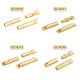 RJX 50 Pairs 4.0mm Gold Bullet Banana Connector Plug 4mm Male & Female Bullet Connector