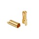 RJX 20 Pairs 5.5mm Gold Bullet Banana Connector Plug 5.5mm Male & Female Bullet Connector