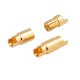 RJX 20 Pairs 6.0mm Gold Bullet Banana Connector Plug 6mm Male & Female Bullet Connector
