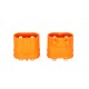 RJX Amass 10pcs Male DC Plug LCB30PB Copper Silver Plated Lithium Battery Connector For Smart Appliance