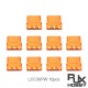 RJX Amass 10pcs Male 3PIN LCC30PW Copper Silver Plated Lithium Battery Connector For Smart Appliance