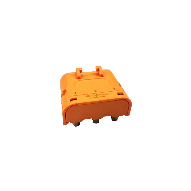 RJX Amass 10pcs Male 3PIN LCC30PW Copper Silver Plated Lithium Battery Connector For Smart Appliance