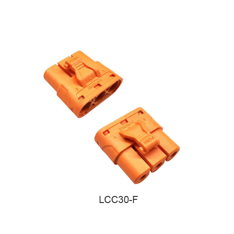 RJX Amass 3PIN LCC30 Copper Silver Plated Lithium Battery Connector For Smart Appliance