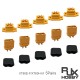 RJX 5pairs Amass XT60E-F Female + XT60H-M Male Battery Connecting Adapter