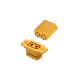 RJX 5pairs Amass XT60E-F Female + XT60PB-M Male Battery Connecting Adapter