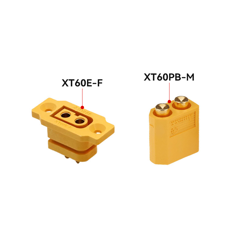 RJX 5pairs Amass XT60E-F Female + XT60PB-M Male Battery Connecting Adapter