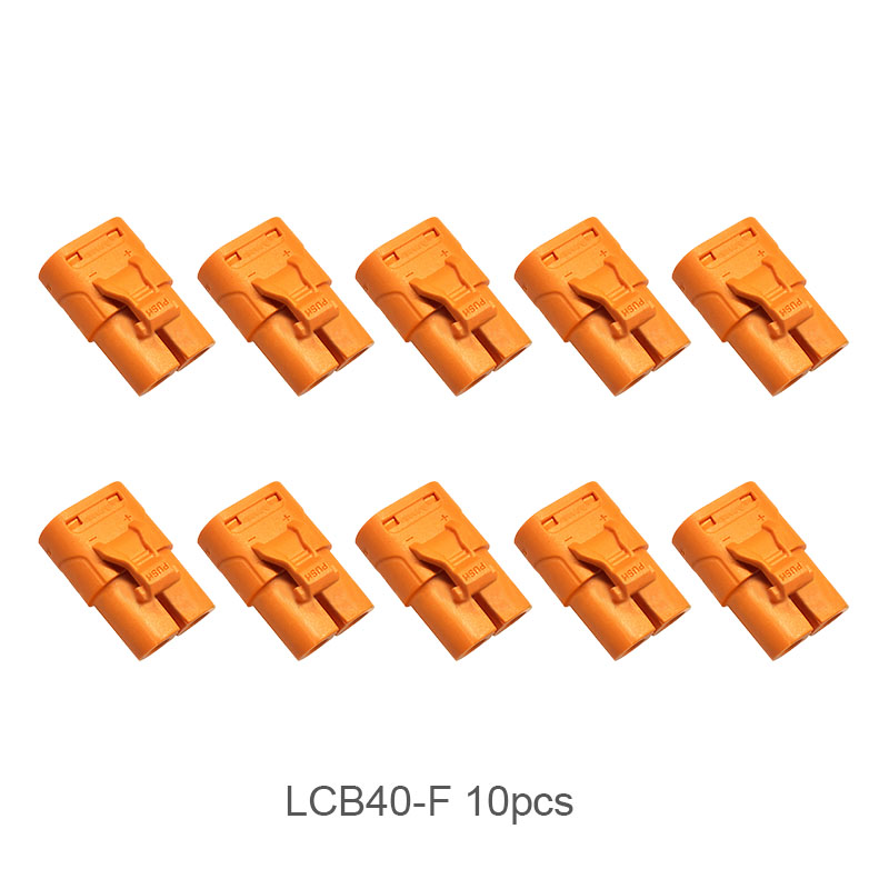 RJX Amass DC Plug LCB40 wire soldering Copper Silver Plated Lithium Battery Connector For Smart Appliance