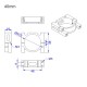 RJXHOBBY 1pcs 40mm Clip Pipe Tube Clamp