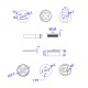 RJX 12mm Super Light Quick Release Propeller Thread Self-tightening Prop Mount Adapter for RC Quadcopter Multirotor Drone UAV