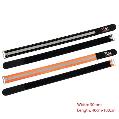 RJX 2pcs (Kevlar thread stitching) Reflective Battery strap (Width: 30mm Length: 400 / 500 / 600 / 700 / 800 / 1000mm)