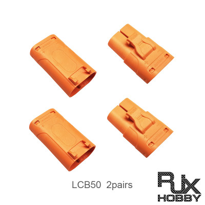 RJX Amass DC Plug LCB50 wire soldering Copper Silver Plated Lithium Battery Connector For Smart Appliance