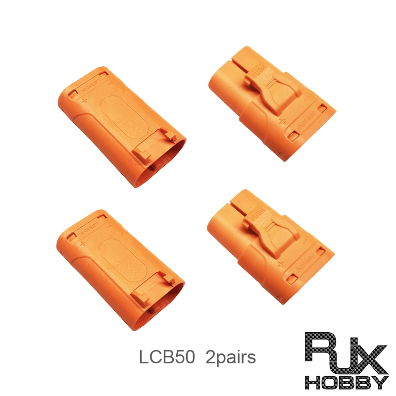 RJX Amass DC Plug LCB50 wire soldering Copper Silver Plated Lithium Battery Connector For Smart Appliance