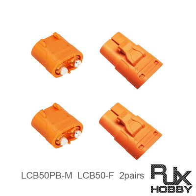 RJX Amass DC Plug LCB50 Female LCB50PB Male Copper Silver Plated Lithium Battery Connector For Smart Appliance