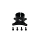 RJX 1pcs 25mm Tripod Aluminum Tilt Fixed Seat Landing Gear Connector