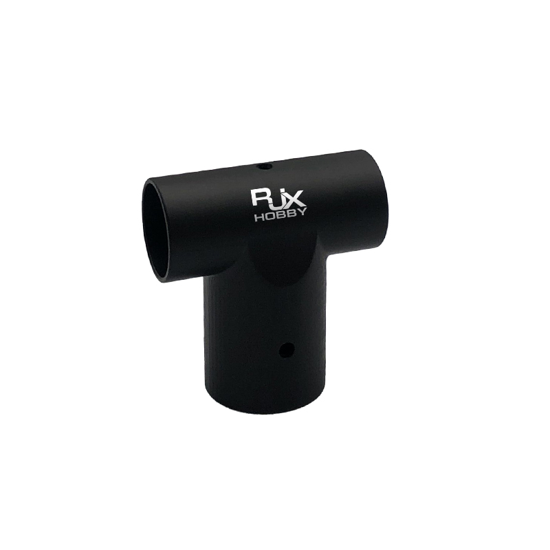 RJX 1pcs 20 to 16mm Landing Gear Aluminum Alloy Tee Tripod Carbon Fiber Tube Connector For Agriculture Drone UAV