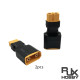 RJX 2pcs XT60 Female To XT90 male battery converter plug