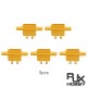 RJXHOBBY 5pcs Amass XT90NE-M XT90NE Male Plug with M2.5 Nuts Lipo Battery Connector Gold-plated Connecting Adapter