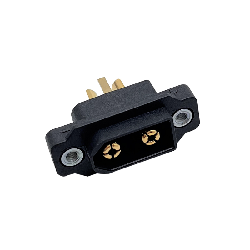 RJXHOBBY 10pcs XT60IE-M Battery Plug Can be Fixed XT60IE Male Gold-Plated Connector with Nuts DIY Connecting Parts