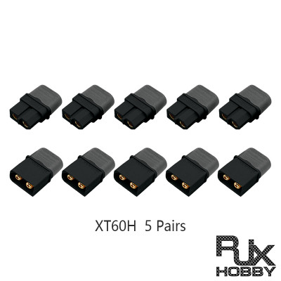RJXHOBBY 5 pairs Amass XT60+ XT60H Plug Connector With Sheath Housing For Rc Lipo Battery Rc Drone 