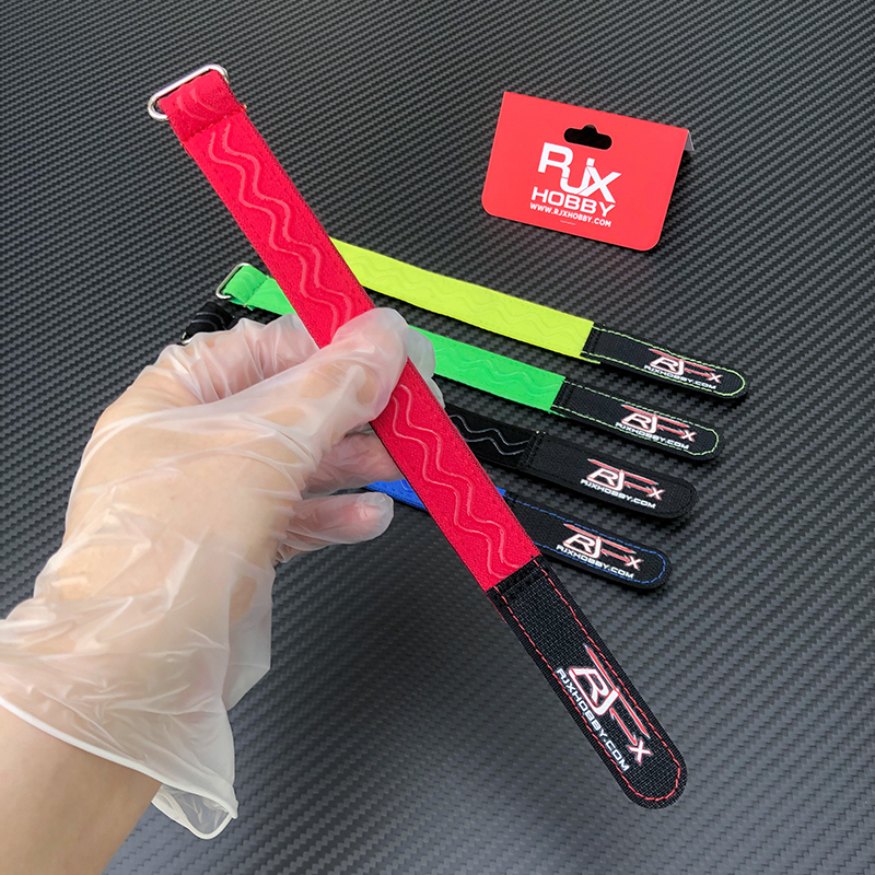 RJXHOBBY 2pcs Kevlar Stitched Non-Slip Silicone Battery Straps(Width: 20mm Length:180/200/210/220 /225/230/250/300/350/400mm)