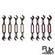 RJXHOBBY Aluminum Turnbuckle Wrench Set(8 Sizes) 3.0 3.2 3.5 3.7 4.0 5.0 5.5 6.0mm