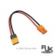 RJX 1pcs XT60 Male to LCB30 Female Extension Adapter 12AWG Wire