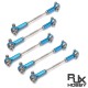 RJX 5pcs M3 Adjustable Push Rod End Ball Joint Linkage Set Assembly Servo Connecting Rod Stainless Steel for RC Aircraft Boat