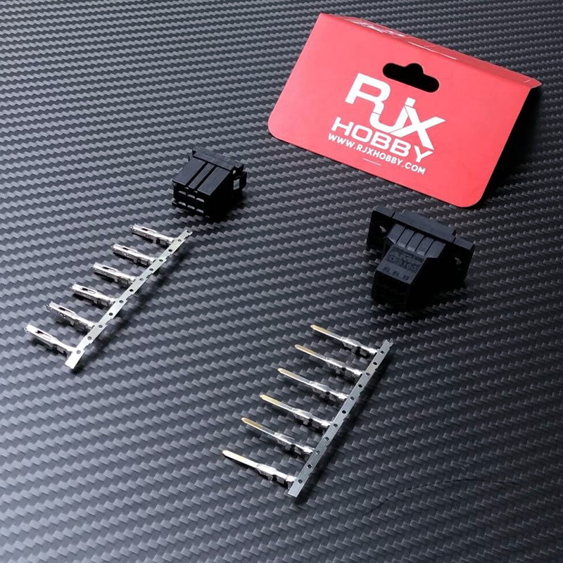 RJX AMP CONNECTOR FOR MULTI SERVO/CONNECTION (6) PIN
