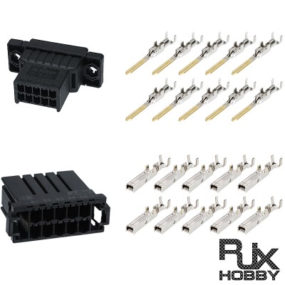 RJX AMP CONNECTOR FOR MULTI SERVO/CONNECTION (10) PIN