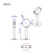 RJX 1pcs RC Drone GPS Bracket Holder Mount Suitable for 30mm/40mm/50mm Tube Agriculture Plant UAV