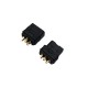 RJXHOBBY 5pairs QS2 2mm Anti Spark Male & Female 2P 30A Plated Bullet Connector Plug with Signal Pin 