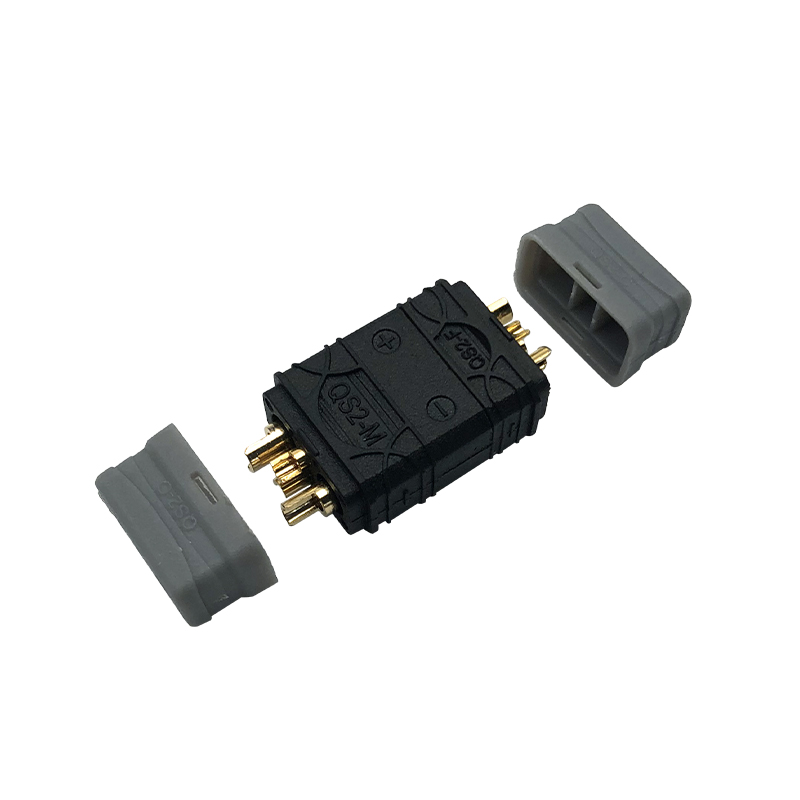 RJXHOBBY 5pairs QS2 2mm Anti Spark Male & Female 2P 30A Plated Bullet Connector Plug with Signal Pin 