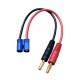 RJX 1pcs EC3 connector to 4.0mm banana plug