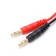 RJX 1pcs 4.0mm Banana Plug to Male HXT4.0 Charge Cable for RC B6 B6AC Battery 