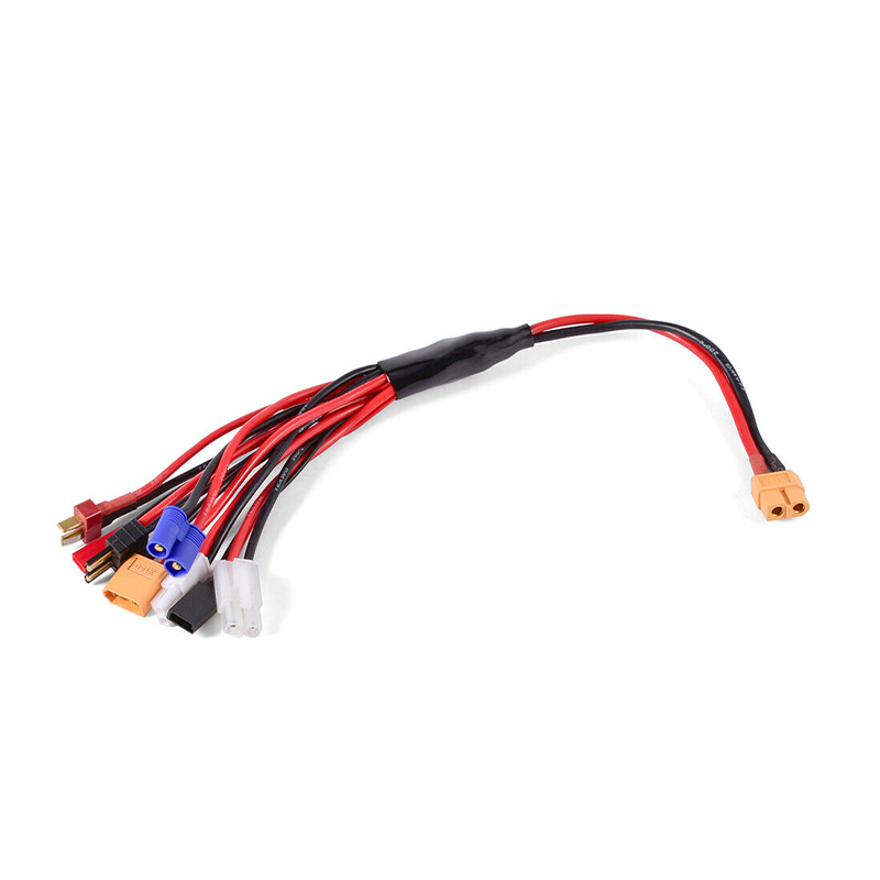 RJX 1pcs 8 in 1 XT60 Plug to XT60/T/JST/EC3/TRX/TAMIYA/FUTABA/MINI TAMIYA Plug Charger Adapter Cable for IMAX B6 ISDT Charger