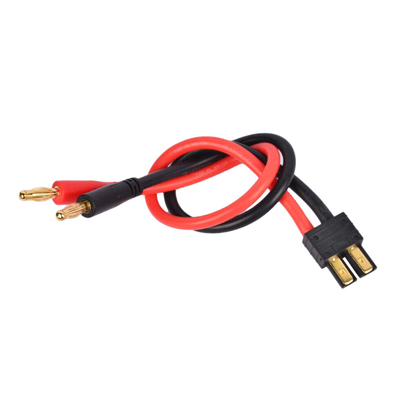 RJX 1pcs 4mm Banana Plug to TRX Plug Charger Cable for RC Lipo Battery