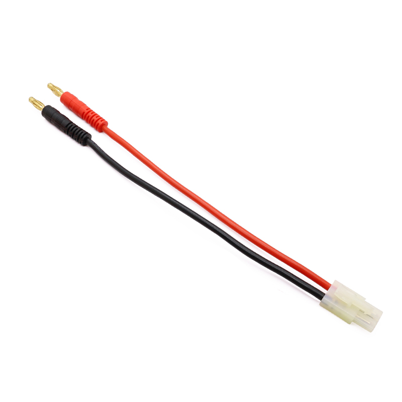 RJX 1pcs Tamiya Connector Plug to 4mm Banana Plug RC Battery Charging Lead Cable