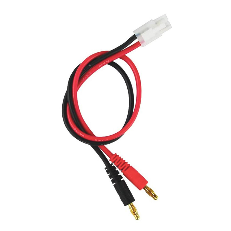 RJX 1pcs Tamiya Connector Plug to 4mm Banana Plug RC Battery Charging Lead Cable