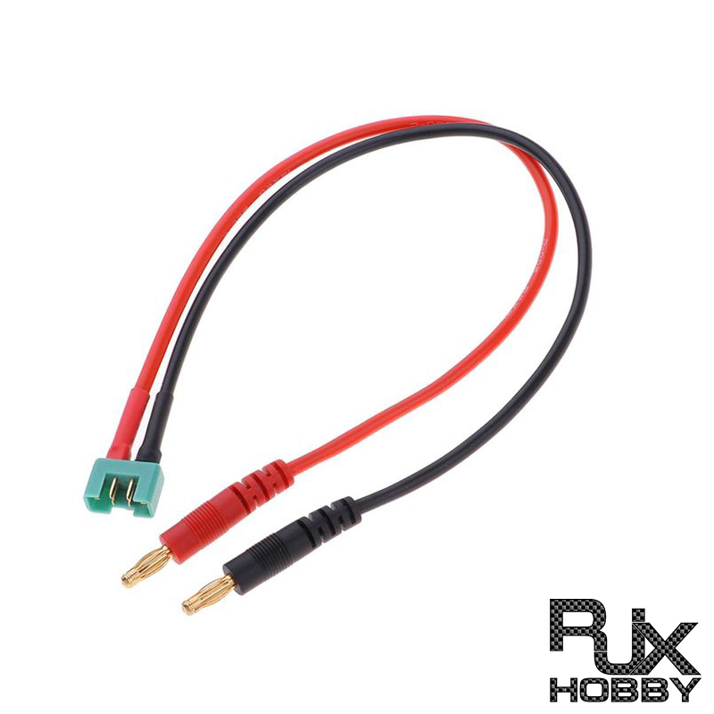 RJX 1pcs 4mm Banana Plug Connector Charge To MPX Charging Cable 