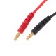 RJX 1pcs 4mm Banana Plug Connector Charge To MPX Charging Cable 