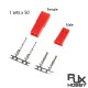 RJX 50 sets 2.54mm 2 Pin JST Connector Plug Jack Female Male Housing Plug Jumper Crimp Terminal Wire Connector