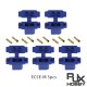 RJX 5pcs EC5E Male Panel can Fixed Gold-plated Banana Plug Battery Connector Dust Cap for RC Aircraft Drone