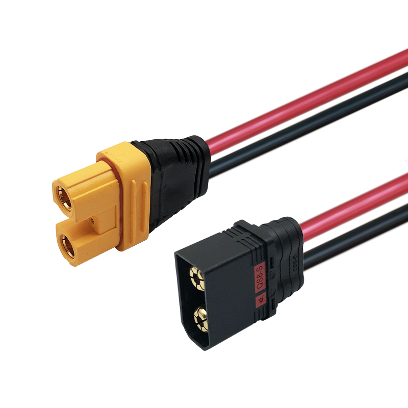 RJXHOBBY 1pcs QS8-S Male to AS150U Female 8AWG Conversion Line for RC Agriculture UAV Lipo Battery ESC Balance Charger
