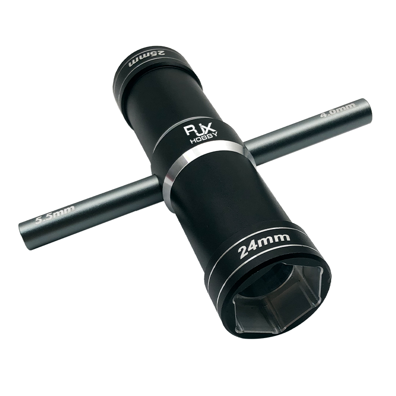 RJXHOBBY 4.0/5.5/24/ 25mm Hex Socket Wrench Spanner Nut Key Stainless Steel