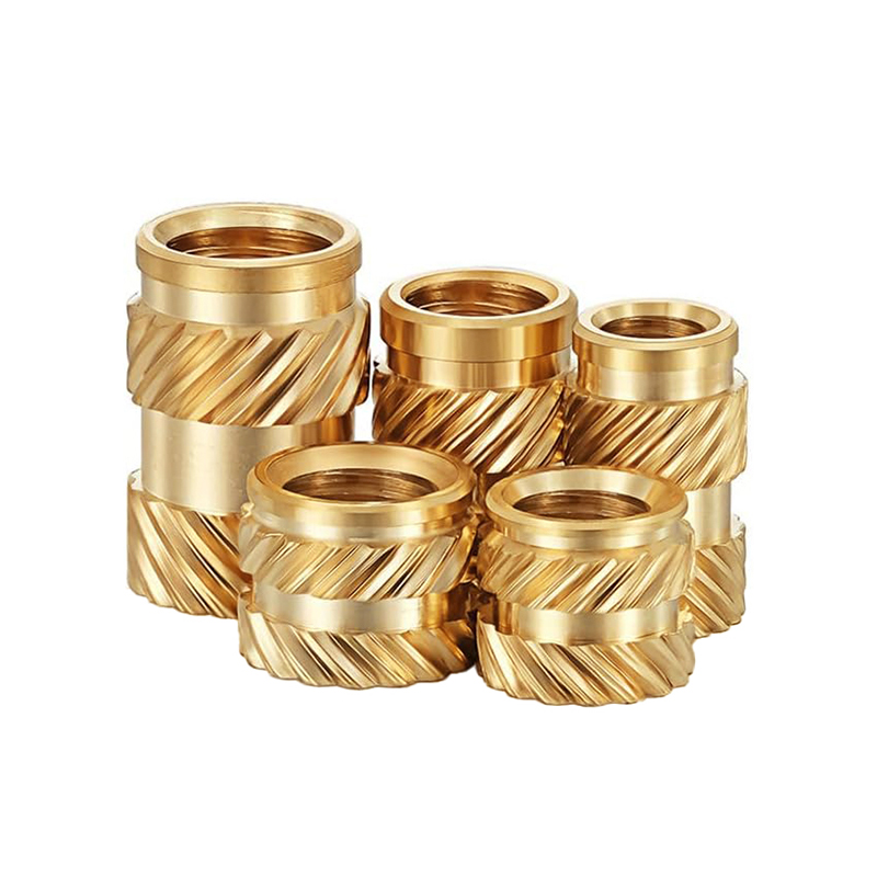 RJX 100pcs M2 Brass Insert Nuts Hot Melt Molding Copper Heat Inserting Thread Embedded Knurled Injection Nut