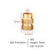 RJX 100pcs M3 Brass Insert Nuts Hot Melt Molding Copper Heat Inserting Thread Embedded Knurled Injection Nut