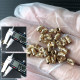 RJX 100pcs M2.5 Brass Insert Nuts Hot Melt Molding Copper Heat Inserting Thread Embedded Knurled Injection Nut