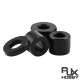 RJX 100pcs POM round washers Thickened gasket Isolation column(ID3.1mm OD8.0mm)