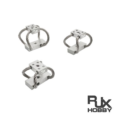 RJXHOBBY 4pcs M3 RC UAV Aerial Photography High Performance Steel Wire Rope Isolator Anti-vibration Shock Gimbal Dampener